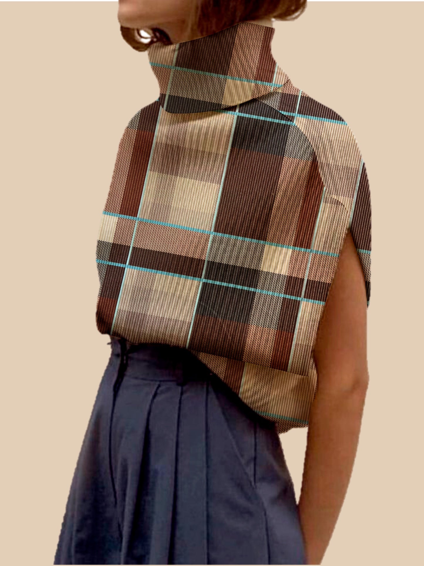 Tela Punto estampado Angora print Beat