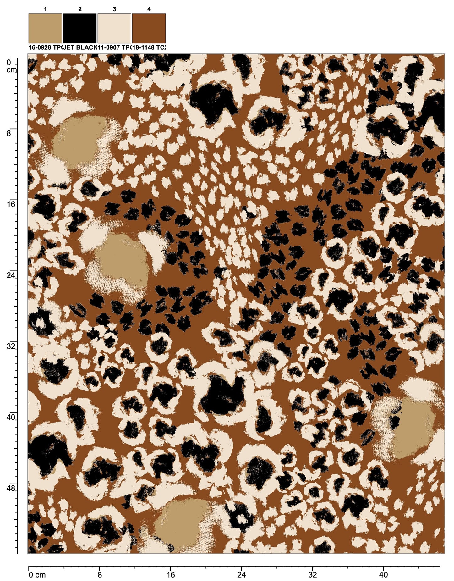 Tela Punto estampado Angora print Danan