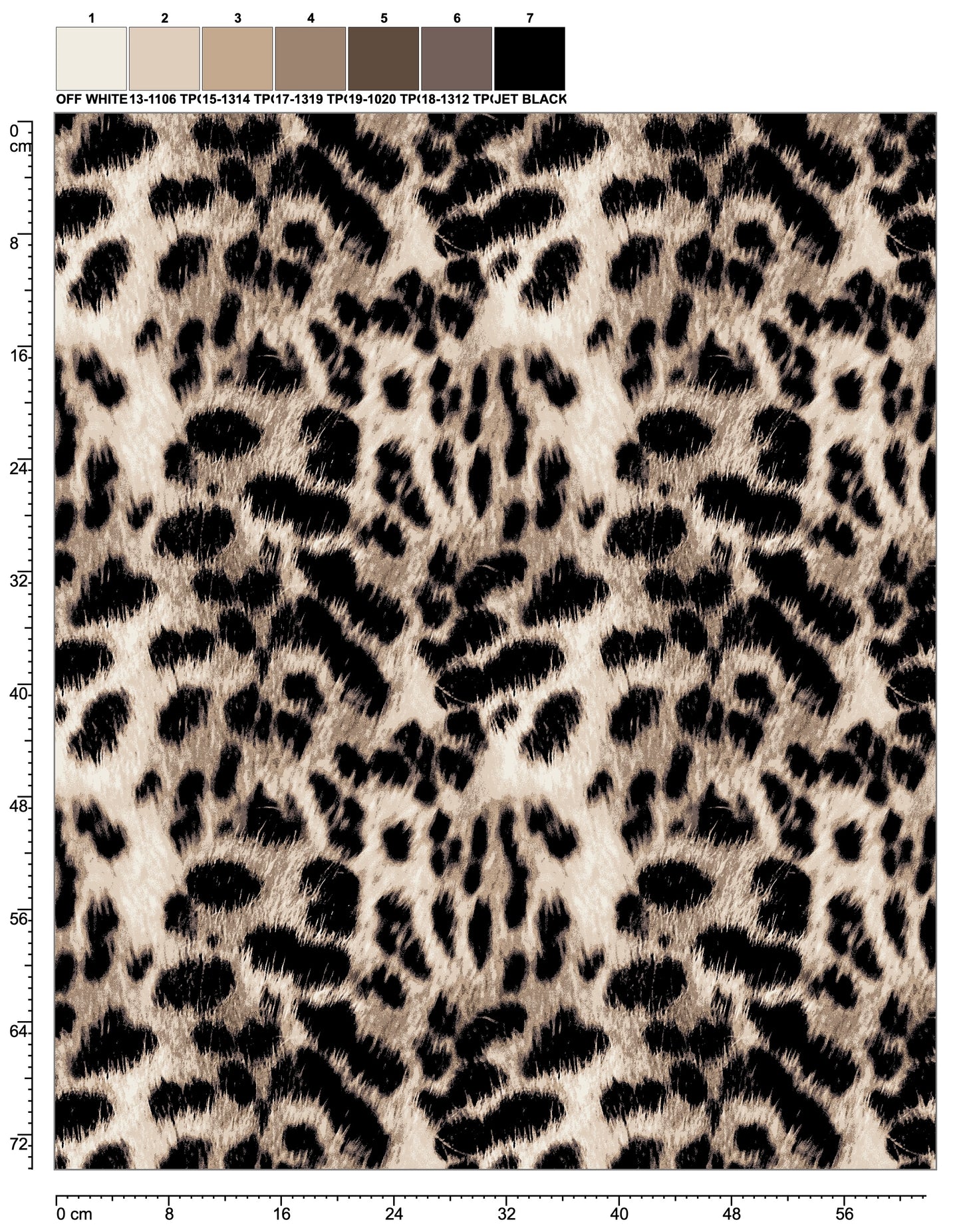 Tela Punto estampado Angora print Beatriz