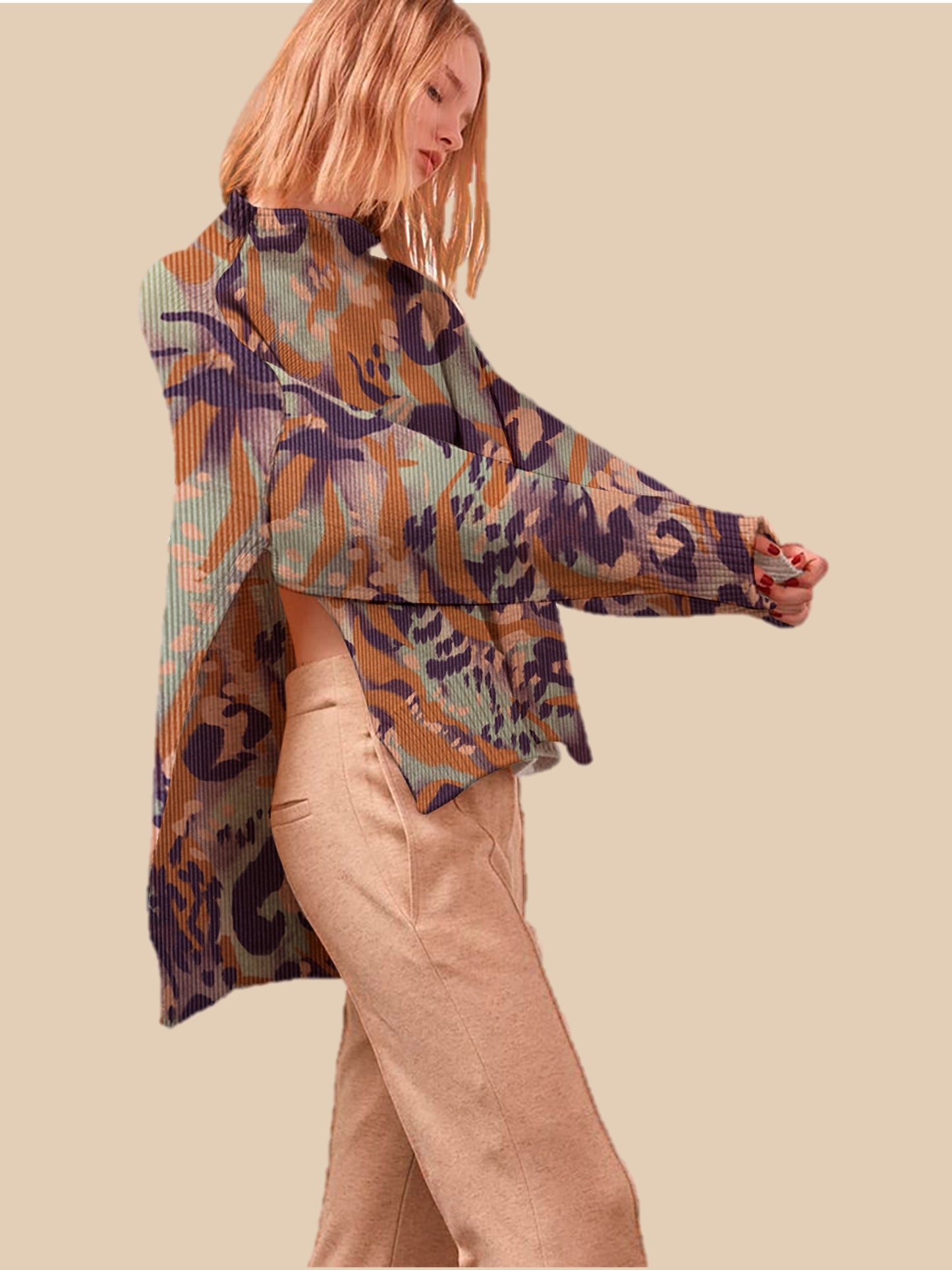 Tela Punto estampado Angora print Giulia