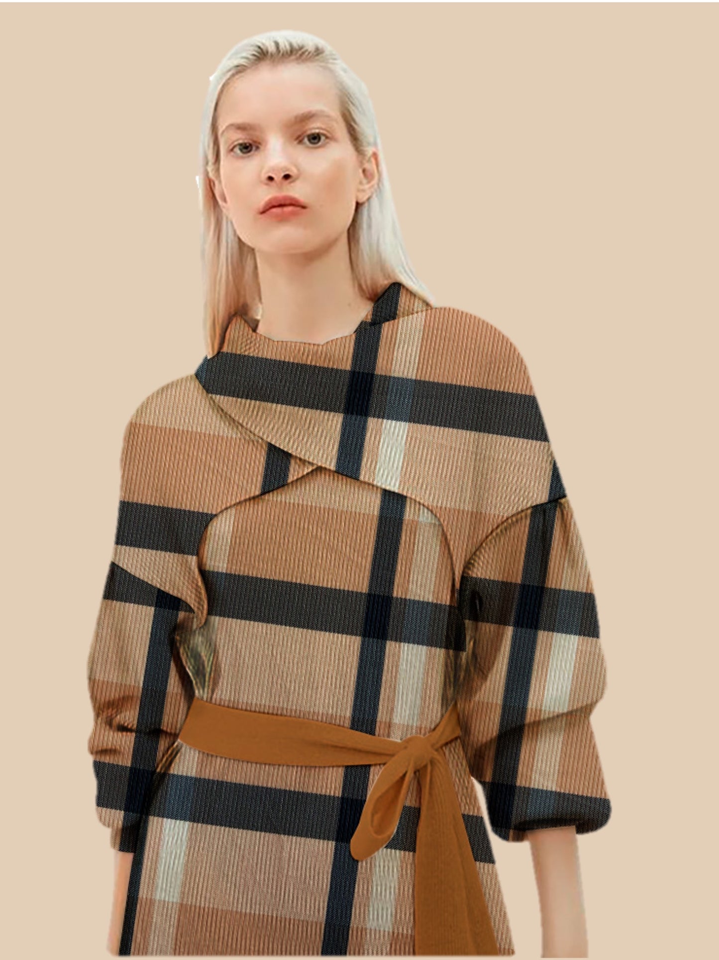 Tela Punto estampado Angora print Lauren