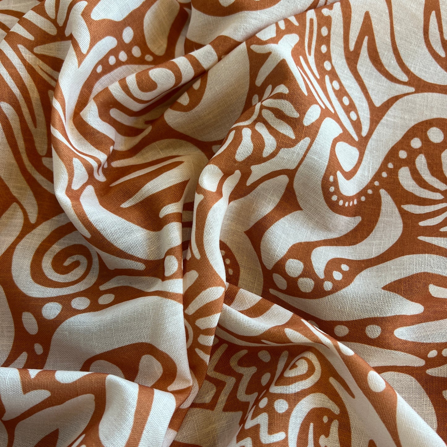 Tela Linen Print #023 Mediterraneo