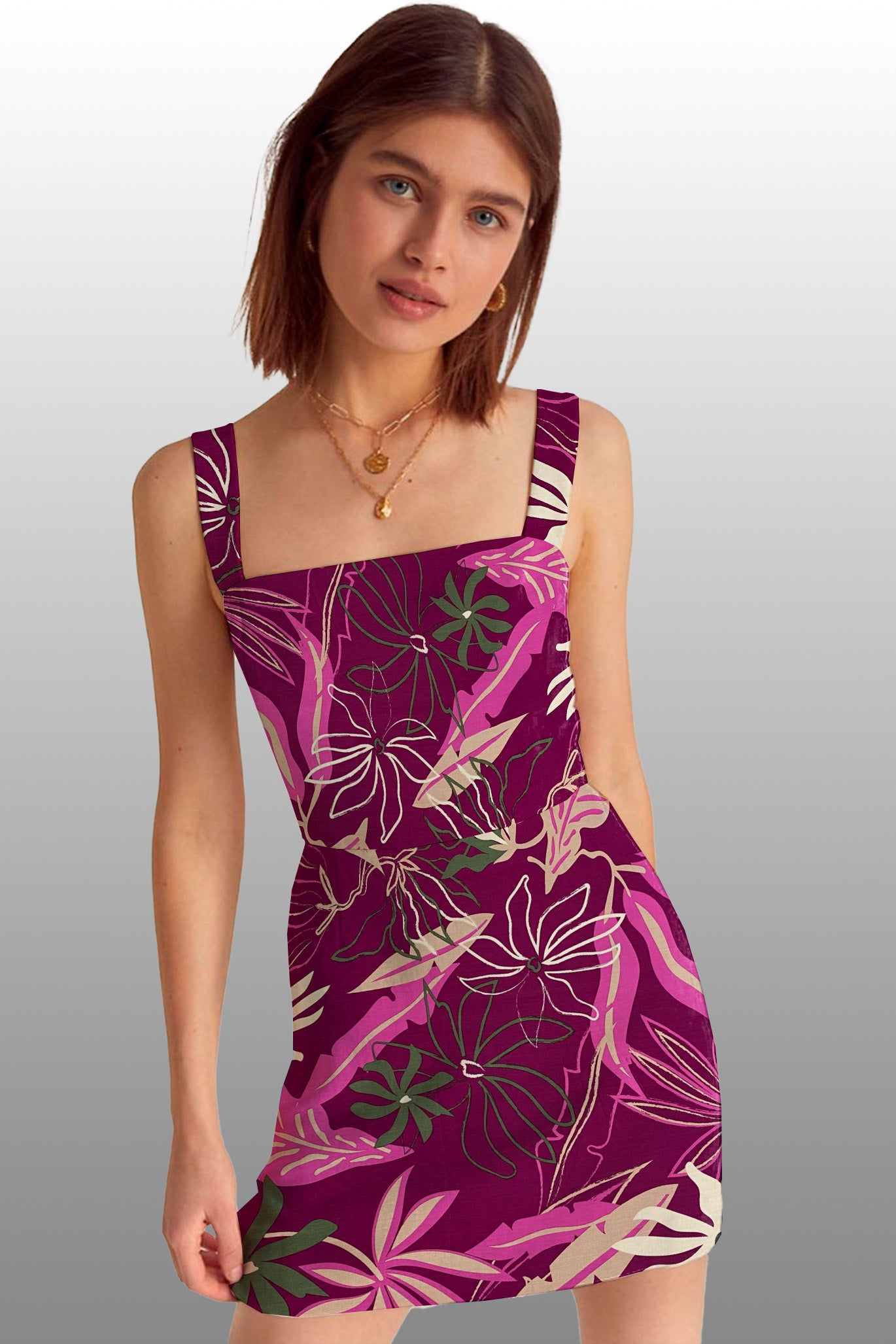 Tela Paradise Solar Rayon Estampado