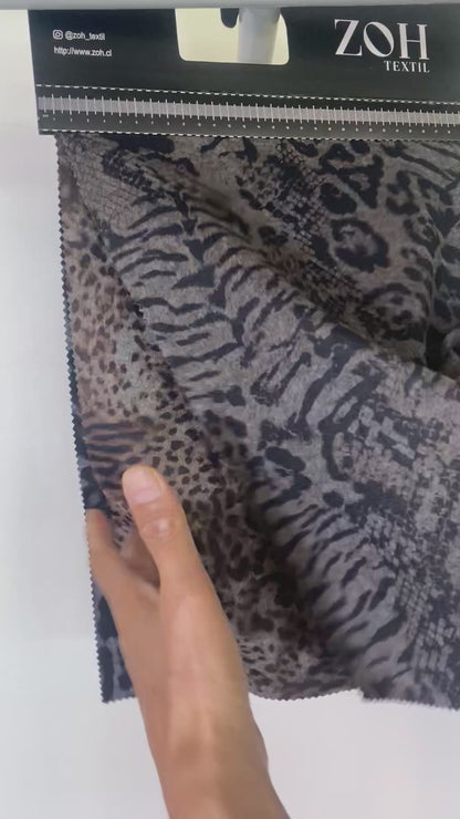 Tela Fantasia Punto Estampada  Niza